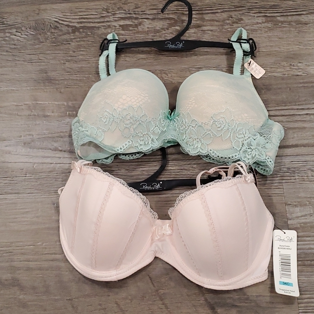 Rene Rofe Set of 2 Size 34C Bras